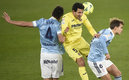 El mexicano Néstor Araujo sufrió el castigo del Villarreal (AFP)