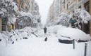 España amaneció bajo la nieve y las autoridades están en alerta. Foto: AFP