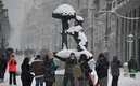 No había caído semejante nevada desde 1971. (AFP)