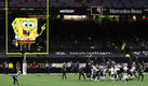 Nickelodeon transmitió la NFL este domingo y se robó el show con sus gráficos. (AFP)
