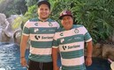 Un aficionado pidió a Santos el mensaje para su padre. (Foto: @ehdwin10)