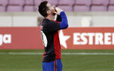 El argentino se quitó la playera del Barça. (EFE)