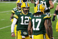 Aaron Rodgers hizo lo que quiso en Lambeau Field (AFP)