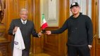 Julio Urías visitó a Andrés Manuel López Obrador en Palacio Nacional