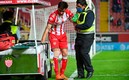 El central salió terriblemente lastimado de su pierna por el clavo que se encajó. Foto: Imago 7
