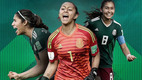 Las jugadoras llevan un símbolo azteca en el antebrazo.