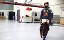 Checo en la sede de Red Bull. (Red Bull)