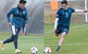 Gallardo y Kranevitter sí estuvieron en la práctica de este martes. (Foto: Rayados)