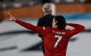 Así celebró Cavani su primer gol del 2021. Foto: AFP