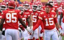 Mahomes sigue el protocolo para conmociones. Foto: AFP