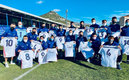 Los jugadores del Alcoyano presumieron sus presentes (Cortesía CD Alcoyano)