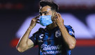 José Gurrola se puso cubrebocas y gel tras marcar gol con Querétaro ante Pumas. (Imagp7)