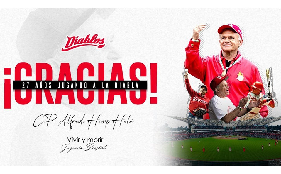 Alfredo Harp Helú cumple 27 años como dueño de los Diablos