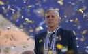 Hernán Crespo no pudo contener las lágrimas. Foto: AFP