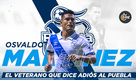 Osvaldo Martínez, veterano dice adiós al Puebla