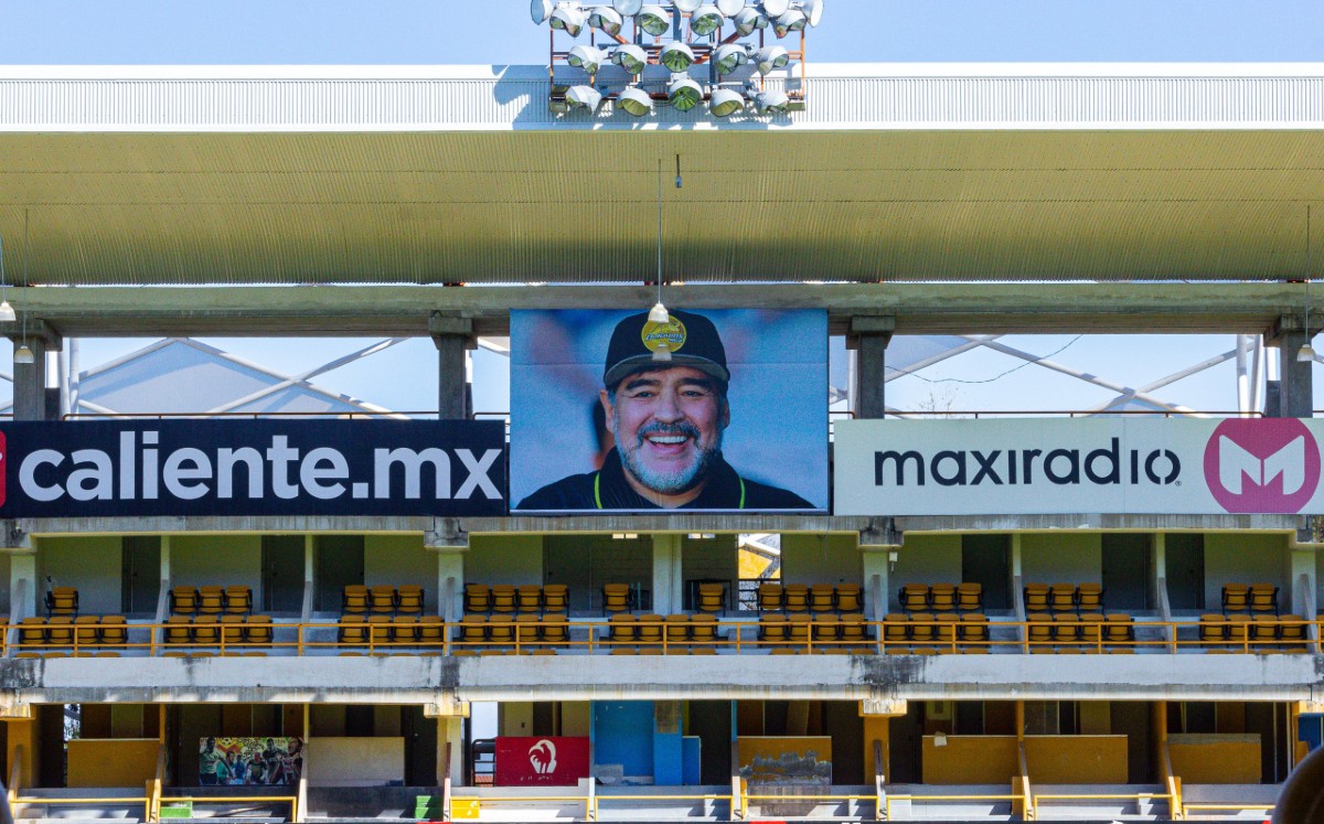 El Gran Pez no olvida al "Jefe" Maradona. Foto: @Dorados
