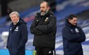 Nuno Espirito Santo podría correr peligro en el banquillo si siguen las derrotas. Foto: AFP