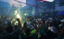 La afición del Palmeiras salió a la calle a celebrar la Libertadores. (Foto: AFP)