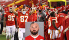 Daniel Kilgore y su peculiar look por el positivo a COVID del peluquero. (AFP | TW @DanielKilgore67)