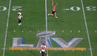 El aficionado que invadió la cancha en el Super Bowl LV. (AFP)