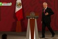 AMLO, en conferencia de prensa.
