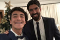 Diego Abreu junto a su padre Sebastian 'El Loco Abreu'. Foto @Diego10Abreu