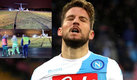 Dries Mertens rentó un jet privado para viajar a Bélgica. (AP | Capturas de Twitter)