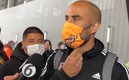Guido Pizarro atendió a la prensa a su llegada a Monterrey. FOTO: Mediotiempo.