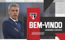 Hernán Jorge Crespo seguirá su carrera como DT en uno grande de Brasil. Foto: Sao Paulo
