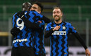 Lukaku y Lautaro ajusticiaron a la Lazio (AFP)