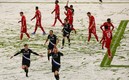 El equipo del Arminia está peleando por no descender en Alemania y le metió tres goles al Bayern. Foto: AFP