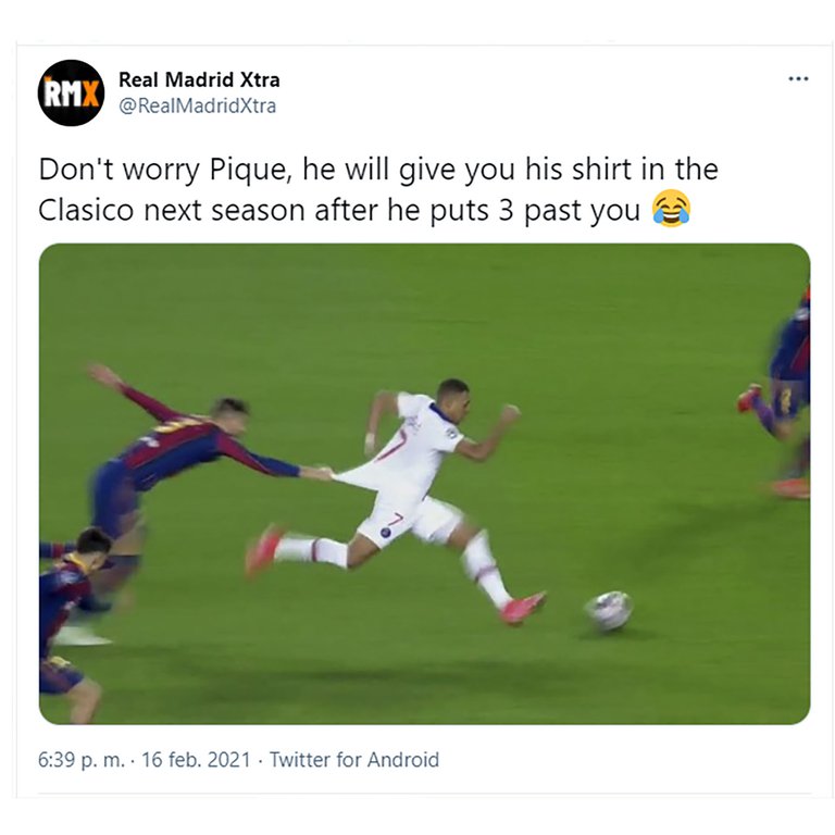 ¿Será? Kylian podría hacerle la vida imposible a Gerard fichando por el Madrid.