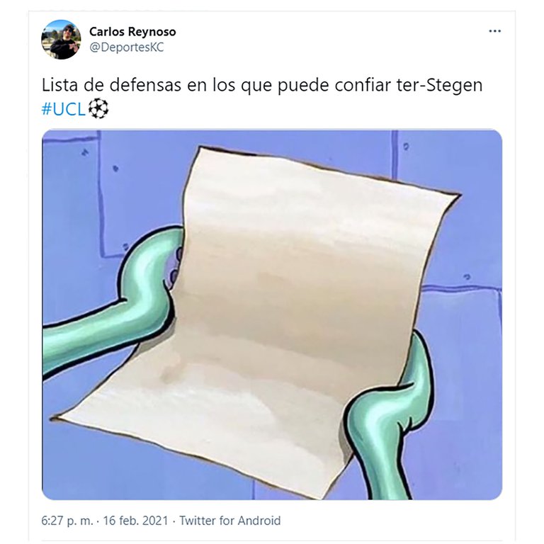 Pobre de Ter Stegen, cada partido es un tiro al blanco.
