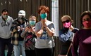 Las filas para la vacunación en la Ciudad de México. Foto: AFP