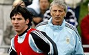 Pékerman siguió de cerca los pasos de Messi.
