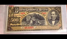 El billete de 500 pesos es del año 1913 y muestra a Benito Juárez. (Mercado Libre)