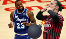 Zlatan aseguró que LeBron "se mete mucho en la política". (AFP | Footy Renders)