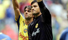 Sebastián Saja con el Piojo López en el América. (Mexsport)