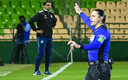 Larcamón fue reprendido por Óscar Macías (Imago7)