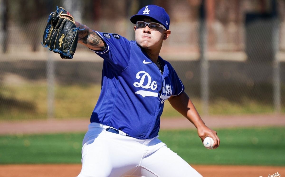 Julio Urías esta en la pretemporada de su sexta campaña en la MLB. (Foto: @Dodgers)