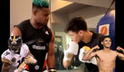 Ryan García y JuJu Smith-Schuster, receptor de los Pittsburgh Steelers. (AP | Mexsport | Twitter)