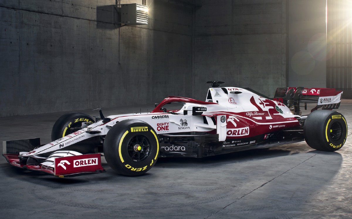Alfa Romeo y su C41 que correrá Raikkonen y Giovanazzi.