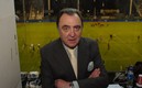 Araujo en una de las cabinas de transmisión televisiva en la Bombonera de Boca. Foto: Radio Mitre