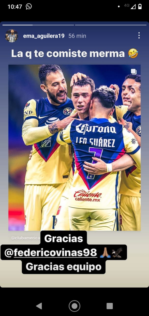 Aguilera se lamentó por fallar con América