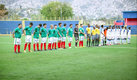 La ceremonia con protocolo Concacaf en el Haití-México de aficionados. (IG @HaitiTempo)
