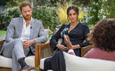 Harry y Markle concedieron una entrevista a Oprah Winfrey (AFP)