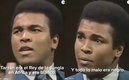 Muhammad Ali en un programa de la BBC hablando de racismo. (BBC)