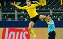 Haaland celebró a lo grande su doblete ante el Sevilla. FOTO: AFP.