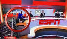 El momento del accidente de Carlos Orduz en televisión. (Captura tomada de ESPN)