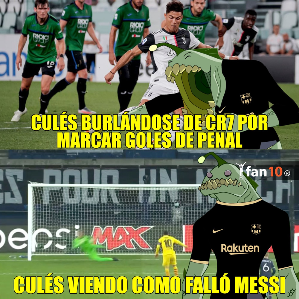 Los memes despiden a Messi y Cristiano de la Champions